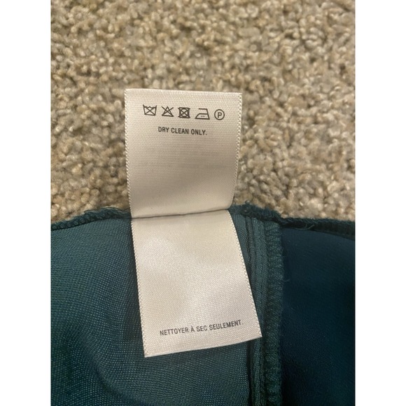 Anthropologie Maeve Green Crushed Velvet Swing Top Women's Sz Small Short Sleeve - Picture 5 of 7